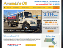 Tablet Screenshot of amandasoil.com